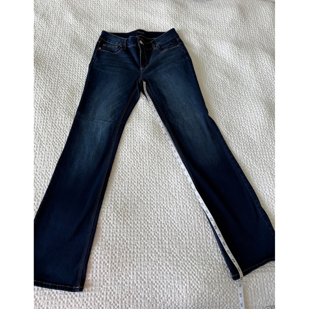 White House Black Market Boot Leg Jeans Women 4S Blue Denim Solid Casual Pants